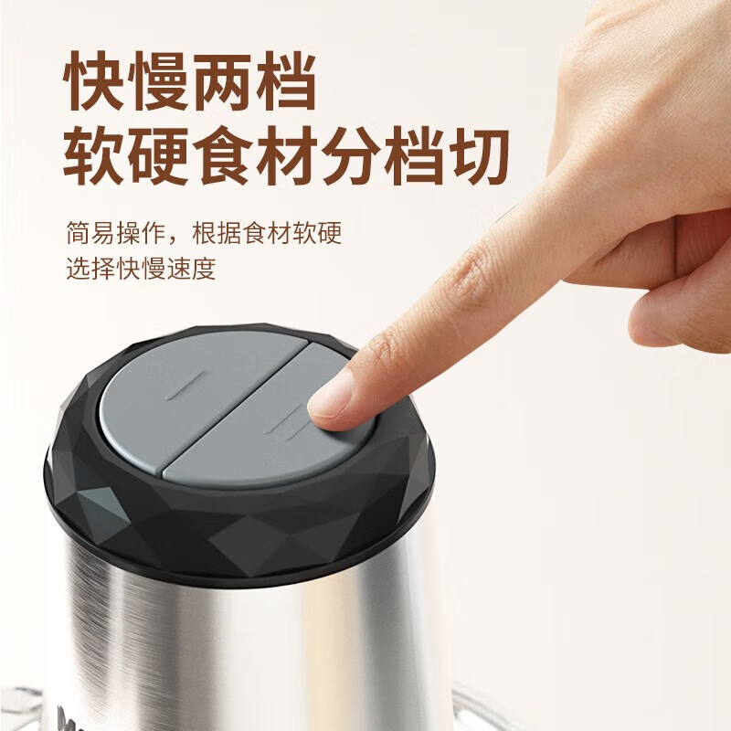 美菱MM-LC2011(玻璃款)食品加工器 碎肉机 绞肉机 搅拌机 绞馅机高清大图