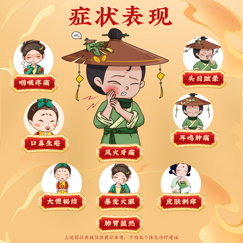 同仁堂京制牛黄解毒片0.6g*8片*10瓶清热解毒散风止痛