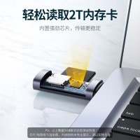 绿联 USB3.0读卡器 SD/TF双卡双读 支持同时使用 60723 CM216 个
