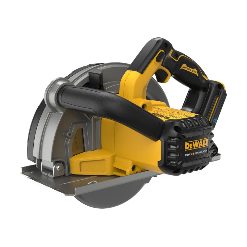 得伟20V锂电无刷184mm金属圆锯一电一充DCS383-8X1套高清大图
