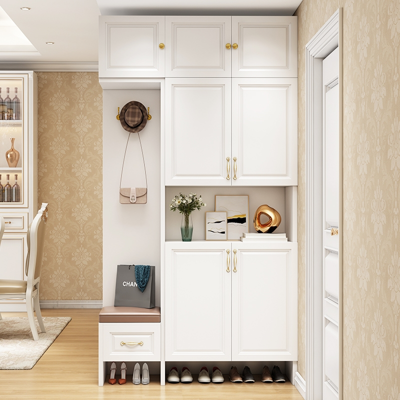鞋柜家用门口大容量入户玄关柜一体古达靠墙客厅门厅柜阳台储物柜