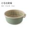 厨房双层水果蔬菜塑料沥水篮收纳洗菜篮果篮收纳篮置物筐储物篮子 小号-北欧绿[一件装]