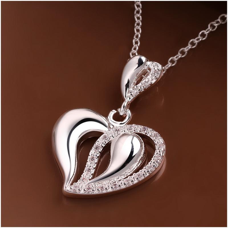 N609 Women Silver Necklace 镀925纯银女项链日韩版锁骨链潮人送女朋友七夕情人节礼物