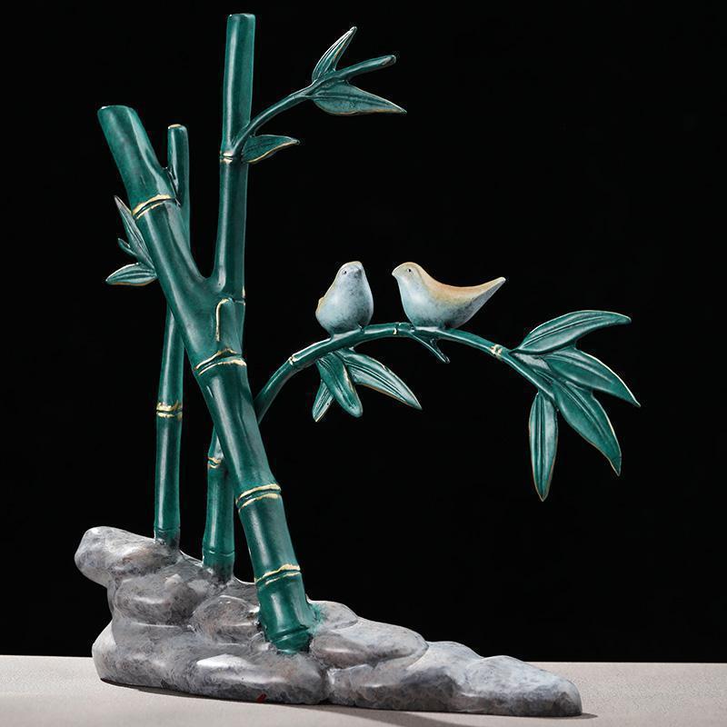 客厅摆件财富节节高竹子工艺品创意现代简约家居电视柜酒柜装饰品