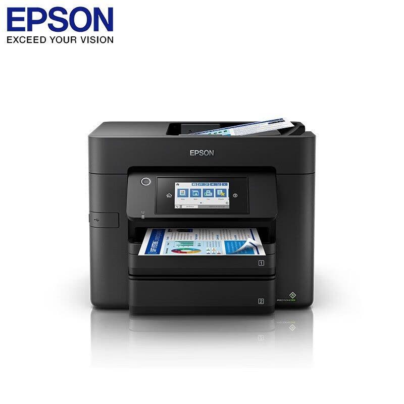 爱普生(EPSON) WF-4838彩色喷墨商务多功能一体机双面打印/复印/扫描/传真中小型办公 打印机图片