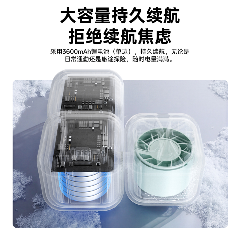 笨笨马冰块挂脖风扇MT110 米色高清大图