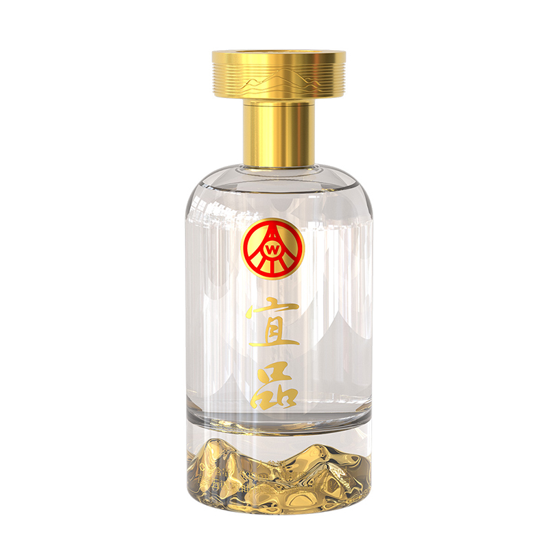 五粮液股份公司出品 五粮液宜品人参酒 金山 52度500ml*6 整箱装 浓香型白酒