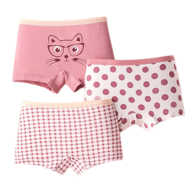 女童内裤棉质平角儿童四角平裤小女孩三角裤小童短裤女宝宝中大童威珺