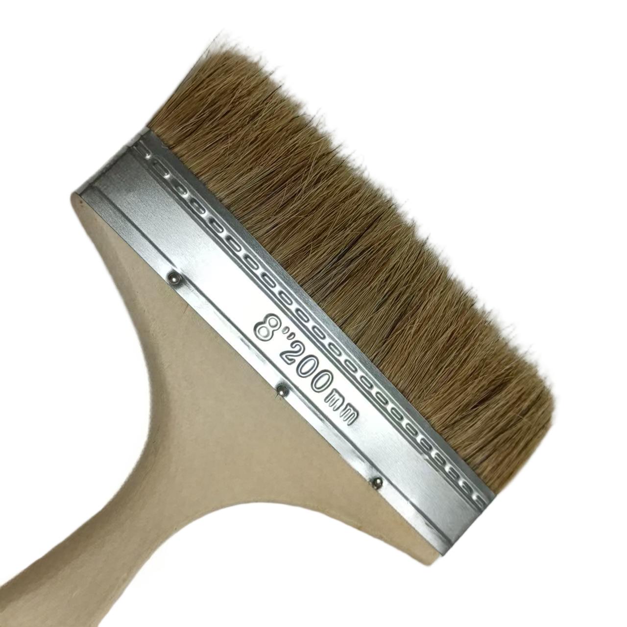 启盟猪鬃油漆刷猪毛刷子加厚8寸QM-80088\把高清大图