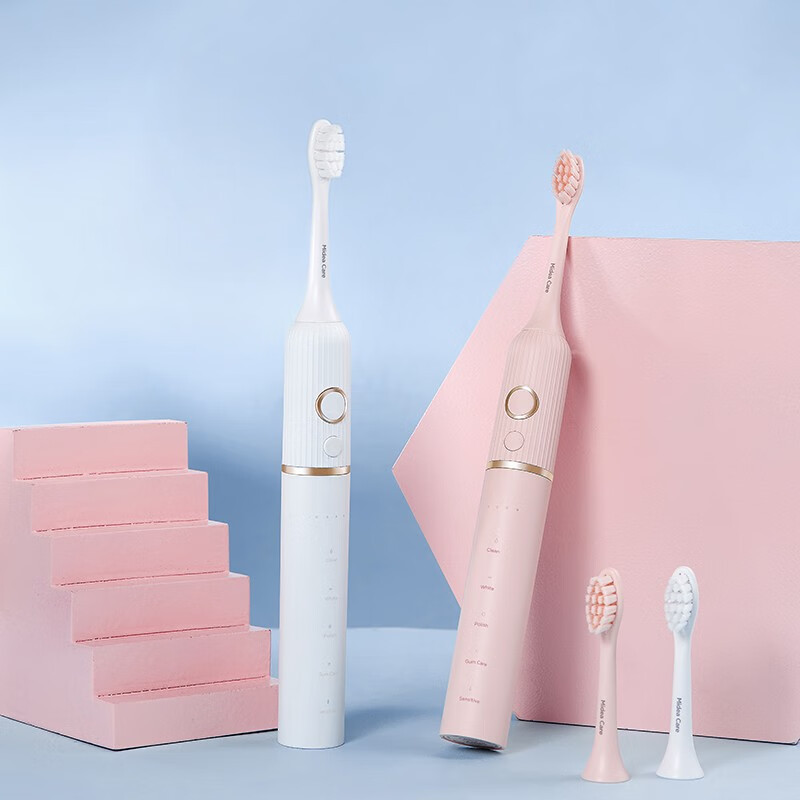 美的(Midea) 电动牙刷成人 声波震动 智能换区提醒 软毛刷头MC-AJ0501