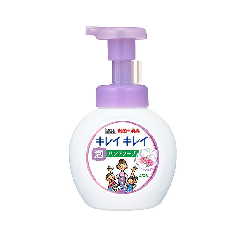 LION 狮王儿童泡沫洗手液 有香型 花香 瓶装 250ml 日本原装进口 3-6岁,6岁以上
