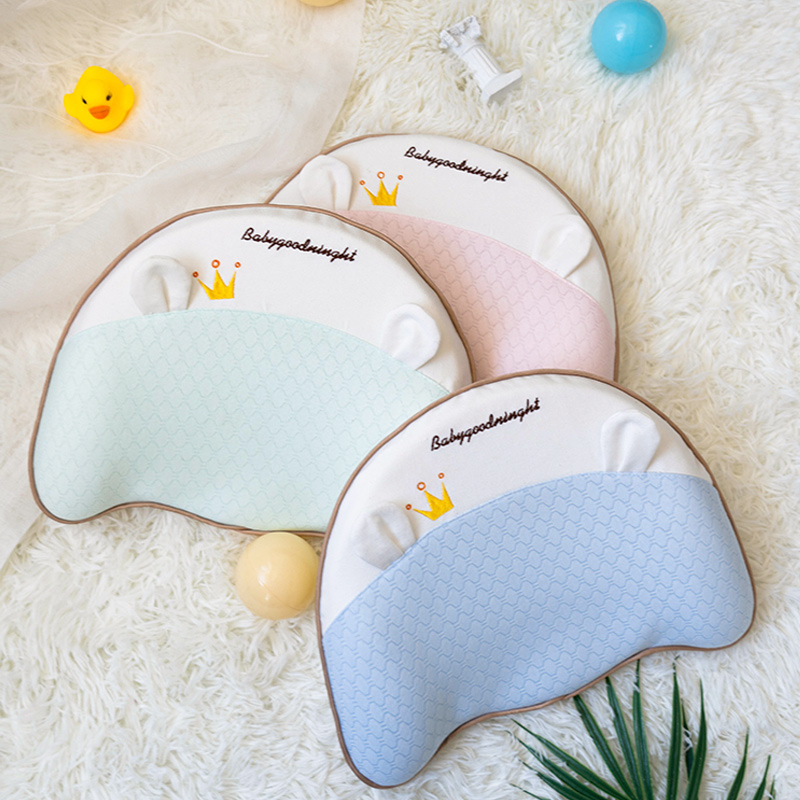 0-1-2-3岁儿童枕头竹纤维慢回弹记忆枕秋冬透气吸汗宝宝防偏头定型枕