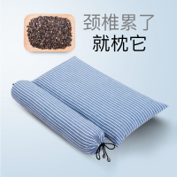 南极人NanJiren 枕头枕芯 荞麦枕 全棉荞麦壳圆柱形糖果颈椎枕 组合装