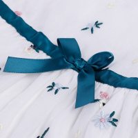 小红豆童装商场同款女童连衣裙夏装新款宝宝公主裙女孩白色碎花裙子