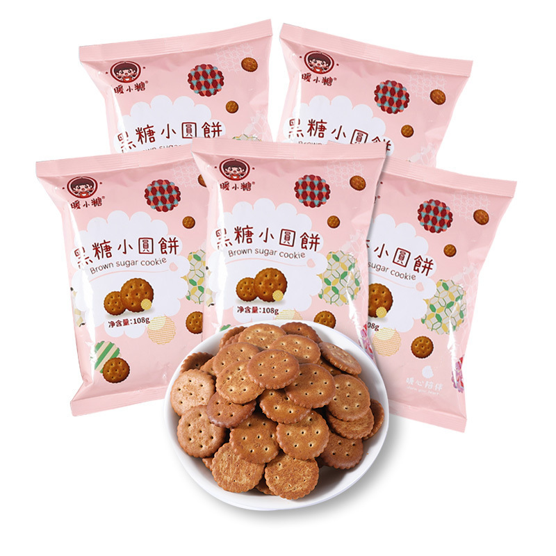WQMD暖小糖黑糖饼干108g/袋*2袋