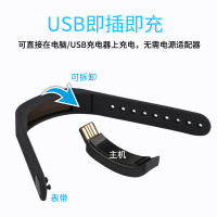 智能计步手环女小学生多功能led防水考试运动儿童表男孩电子手表 T5蓝色(2组闹钟计步卡路里距离日期)