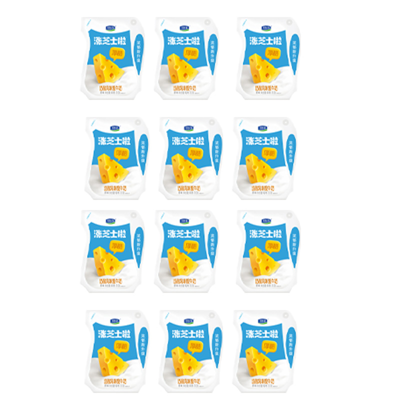 君乐宝酸奶浓醇厚酪奶味纯正携带方便涨芝士原味180g*12袋