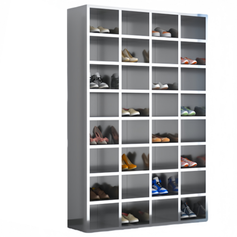 铭思达不锈钢鞋柜单面32格个高清大图