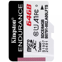 金士顿(Kingston)64GB TF卡 读95MB/s CLASS 10行车记录仪/家庭监控摄像专用内存存储卡