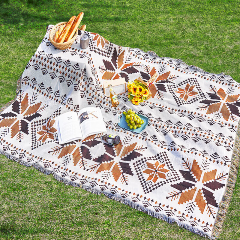 尚烤佳野餐毯1.8*2.3m涤纶材质双面双色素锦款SKJ-427高清大图