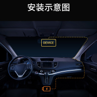 360行车记录仪K380+128G卡套装 高清夜视无线免安装汽车载迷你隐藏全景语音声控一体机停车监控带电源线车充