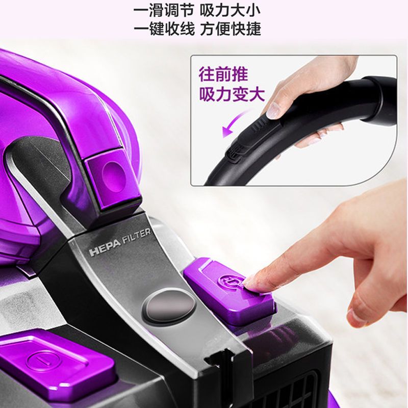 吸尘器家用小型手持式强力大功率超静音迷你卧室桌面沙发除尘|C3-L143C旋风集尘5重降噪