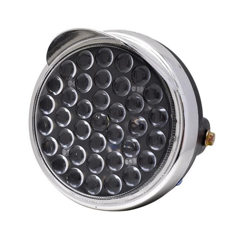 电动三轮车大灯12v48v60v三轮摩托改装大灯led超亮强光前大灯总成