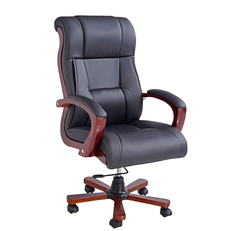 怡卓欧老板椅滑轮把高清大图