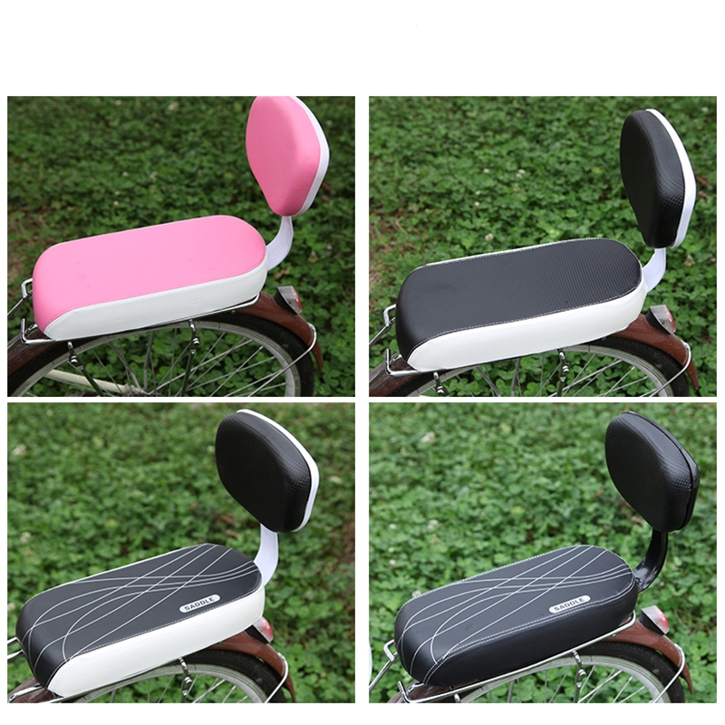 闪电客自行车后坐垫靠背电动车单车货架后座垫山地车载人带儿童超软