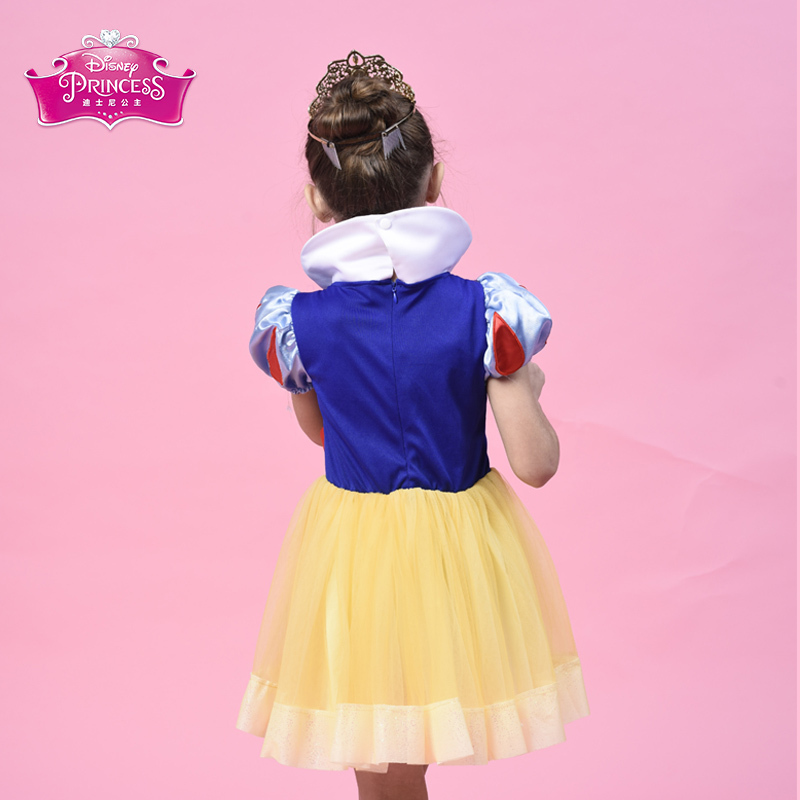 迪士尼DISNEY公主裙 白雪公主同款 短袖连衣裙生日派对礼服
