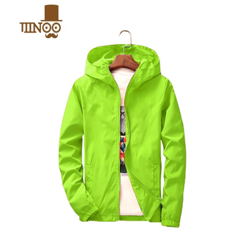 YANXU户外运动冲锋衣男女防风衣情侣班服加肥大码外套工作服定制印logo高清大图