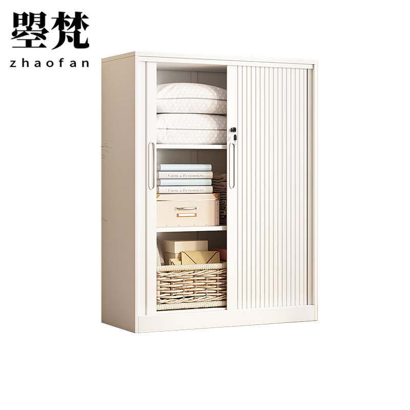 曌梵卷门储物柜1000*750*400mm台高清大图