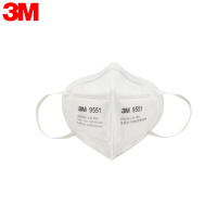 3M 9551口罩 KN95 防飞沫防飞溅防工业粉尘防雾霾 pm2.5耳戴式 环保装1袋 (50只/袋)