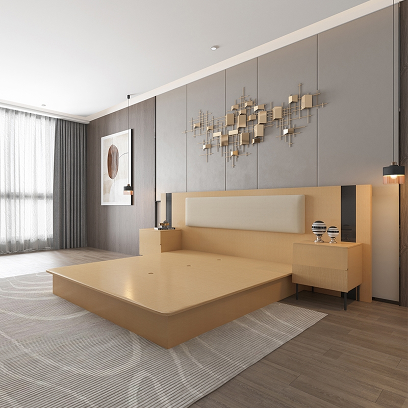 酒店床家具标间全套定制迪玛森宾馆标间双人床酒店客房床公寓民宿床