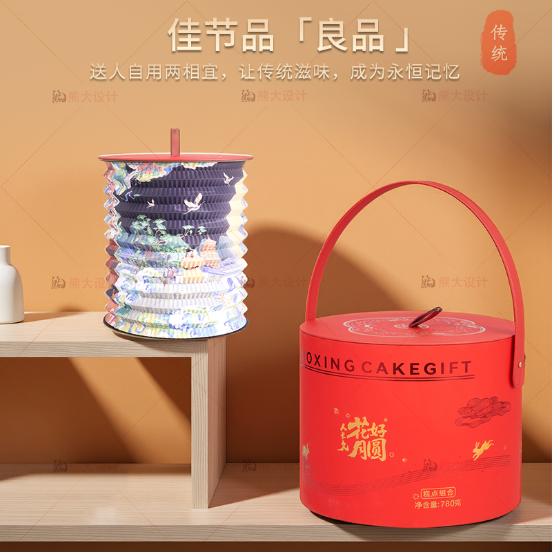 国兴(GUOXING)花好月圆月饼礼盒高清大图