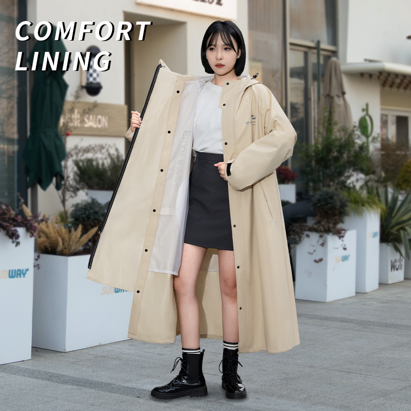 正雨时尚雨衣户外出行加厚透气新款男士女士雨衣9063高清大图