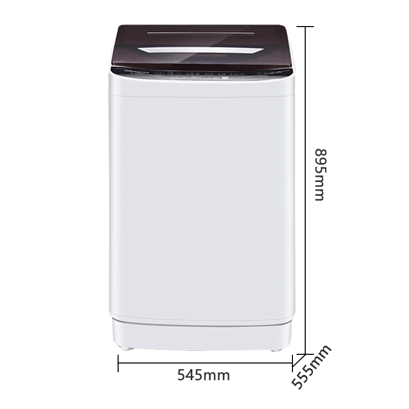 金帅(JINSHUAI) XQB85-3669 8.5公斤 全自动家用波轮洗衣机 大容量 洗脱一体 小型洗衣机 透明黑高清大图