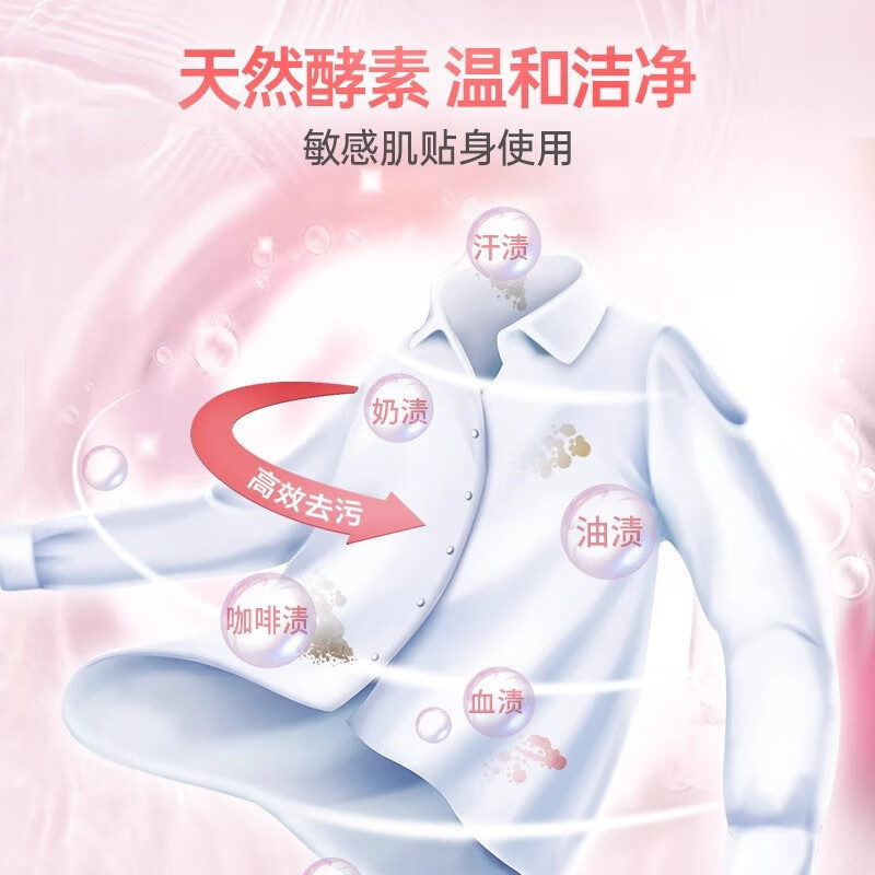 水卫仕衣物清洁2件套装W42/WS15(除菌除螨洗衣液1瓶 香氛洗衣液(樱花)1瓶)高清大图