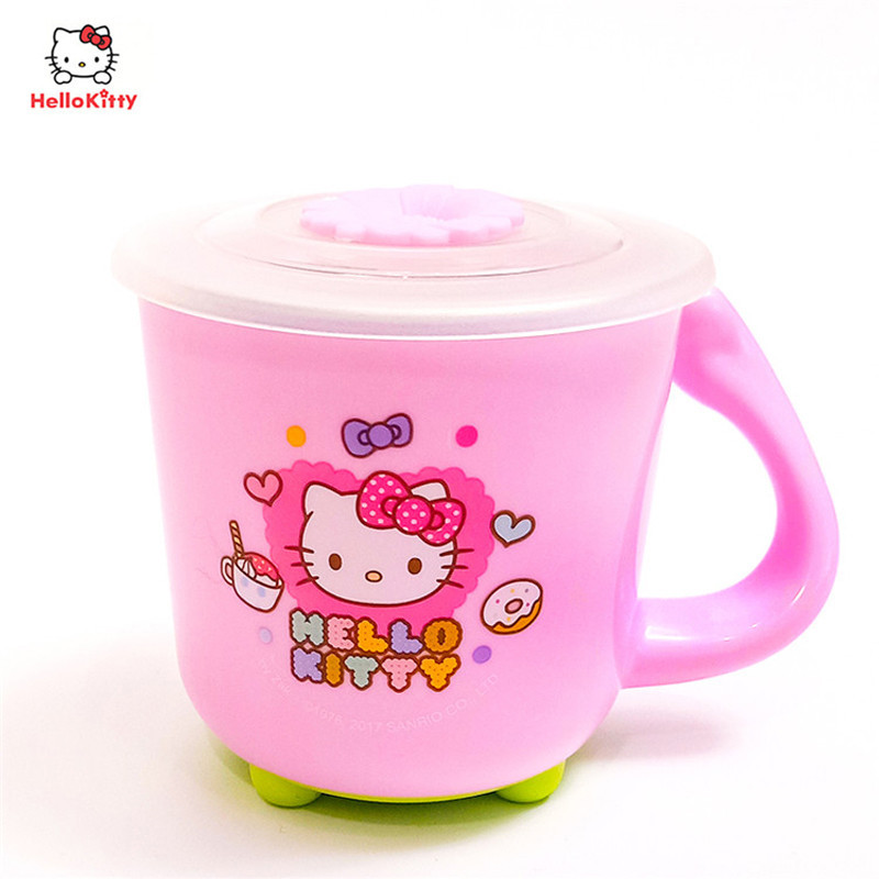 凯蒂猫(HELLO KITTY)水杯HLKO-9579C 双层不锈钢隔热防烫可拆卸易清洗双层杯身儿童男宝女宝大容量杯子
