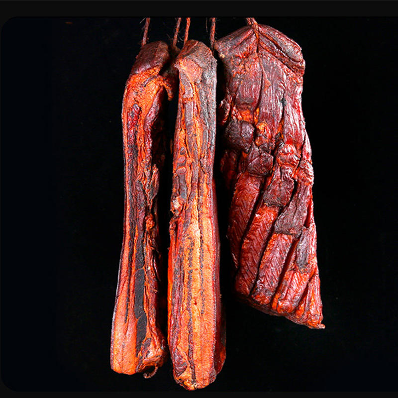 腊么蜀精品五花腊肉柴火烘烤地道烟熏腊肉15kg真空袋