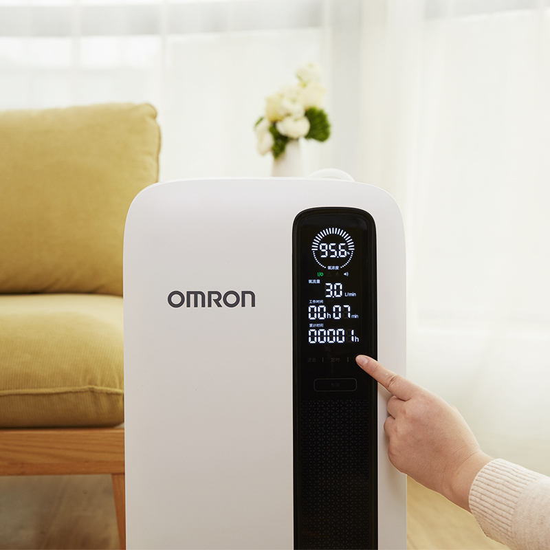 欧姆龙(OMRON)医用制氧机 3L家用吸氧机 轻音遥控语音款氧气机Y-311W(带雾化)