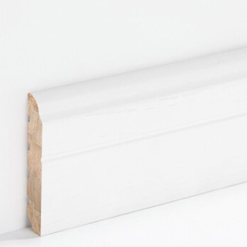 鑫双博纯实木地板踢脚线 地脚线墙角线 实木仿古踢脚线J2610款80mm*1m/根