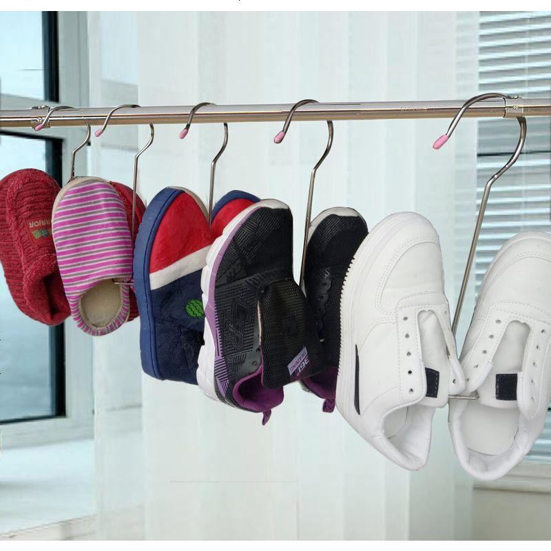 abay晒鞋神器不锈钢挂鞋架室外晾鞋架子挂钩家用多功能窗外阳台晾衣架