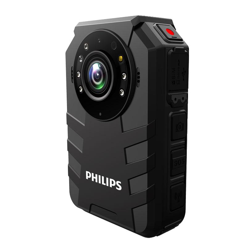 飞利浦(Philips) VTR8410 北斗+GPS定位 4G高清便携式佩带 摄像装置 (计价单位:台) 黑色高清大图