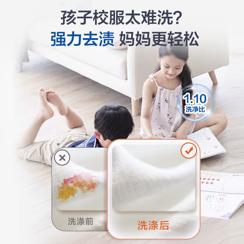 海尔(Haier)滚筒洗衣机10公斤容量 洗烘一体全自动超薄全嵌525大筒径智能投放搅拌式洗衣机 EG100HBD68L图片