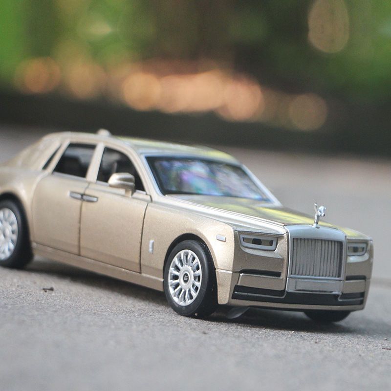 豪华轿车合金车模型声光回力6开门玩具仿真劳斯莱斯幻影模型汽车