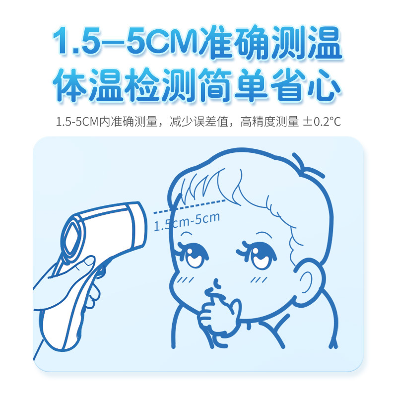 欧姆龙(OMRON)婴儿额温枪宝宝红外线电子体温计家用精准儿童测温枪K7100高清大图