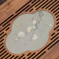 領藝 日式重竹茶盘简约家用茶海功夫茶台小型排水储水式干泡盘茶具轻奢现代