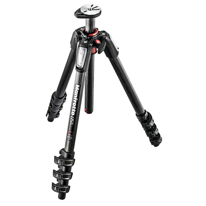 曼富图(MANFROTTO) MT055CXPRO4 板扣式碳纤维三脚架 相机三脚架