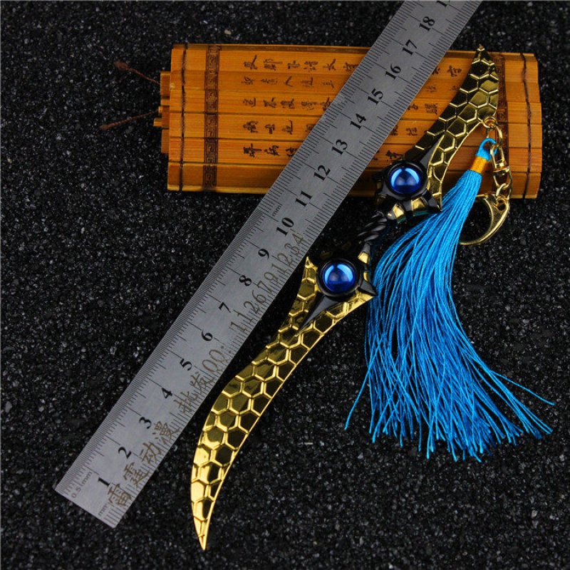 王者皮肤武器英雄兵器鲁班七号兰陵王扇子合金模型荣耀周边玩具刀 18